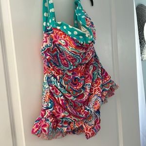 Crown and Ivy XL Halter Top Swimsuit 🏝️🧜🏼‍♀️